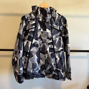 The North Face Black & White Brush Stroke Print Jacket